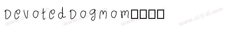 Devoted Dog Mom字体转换